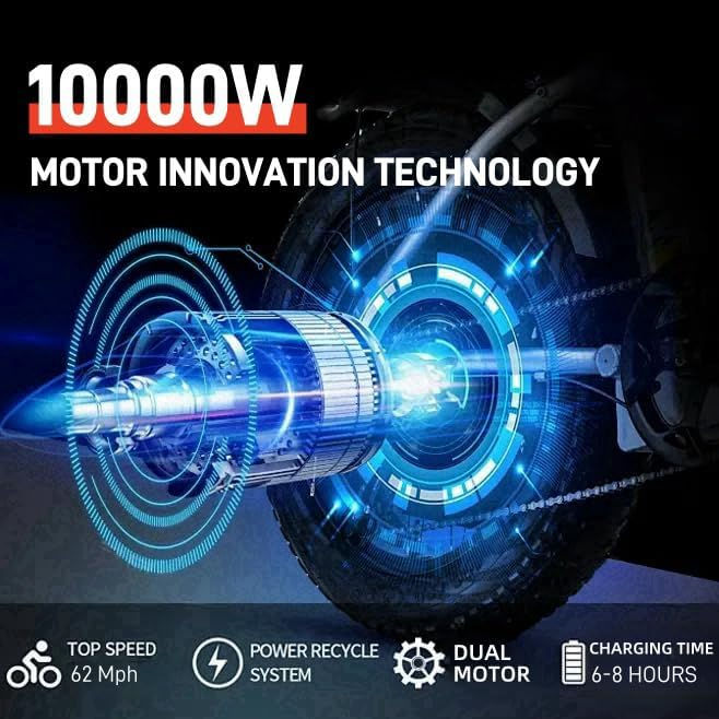 Thumbnail: K-Cloud K14 electric scooter 10000W-72V/40Ah Panasonic 21700 65+mph