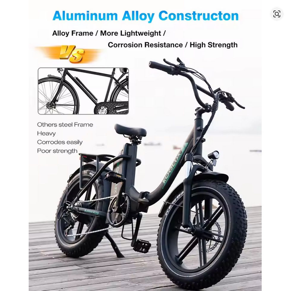 Thumbnail: KOOLUX KL6S 500W peak output foldable e-bike 48V 15.6Ah 25km/h (38)