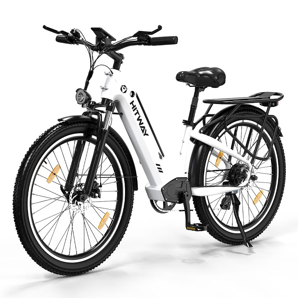 Thumbnail: Hitway BK16 250W Pedelec fat tyre City bike with APP 48V 18Ah 25km/h