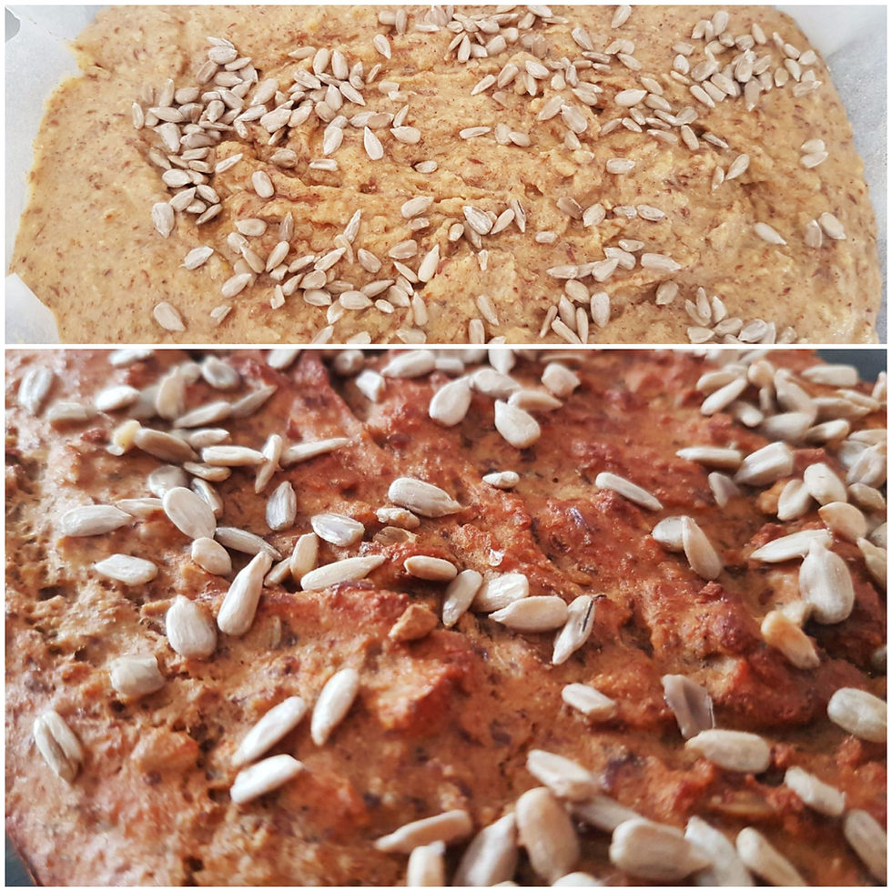 Low Carb Joghurt / Quark Brot mit Sonnenblumenkerne