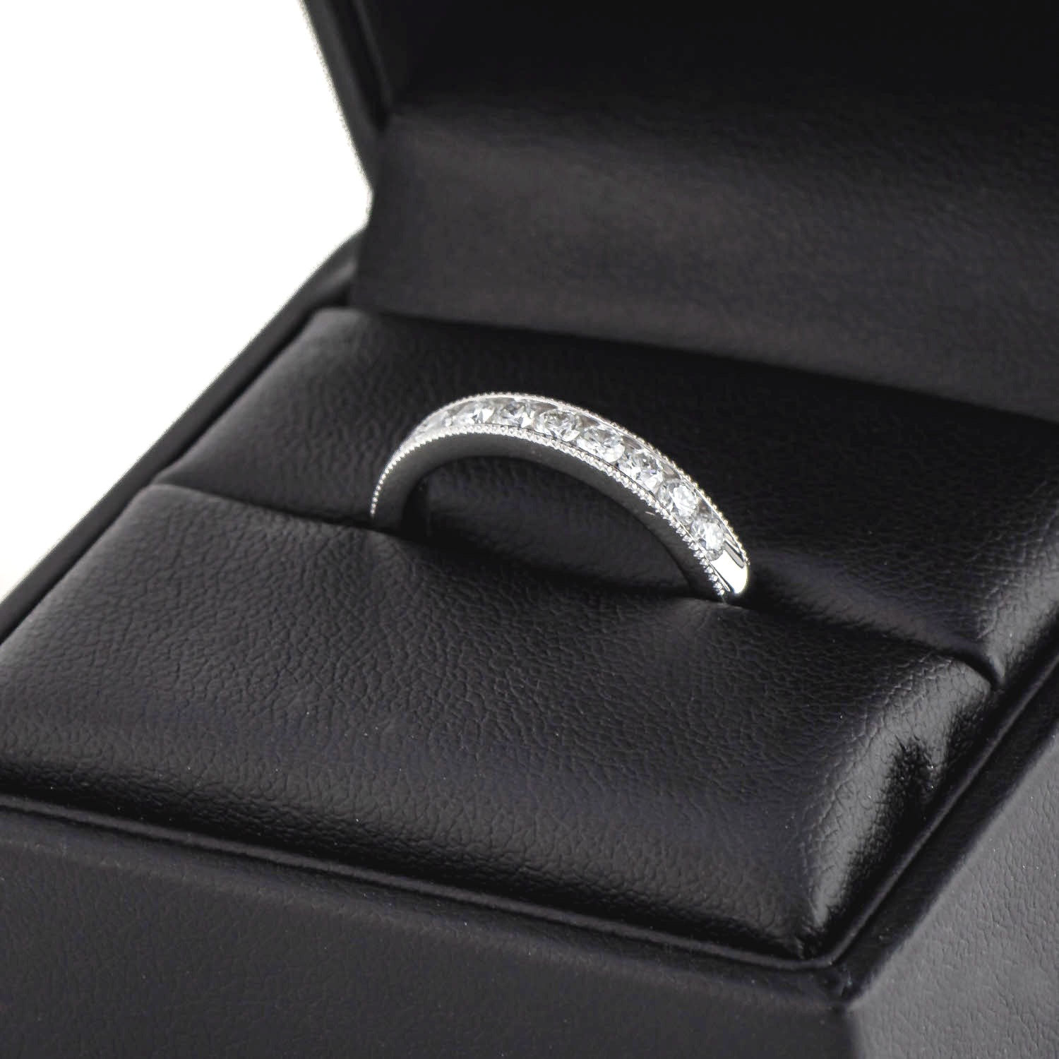 14k White gold diamond anniversary band