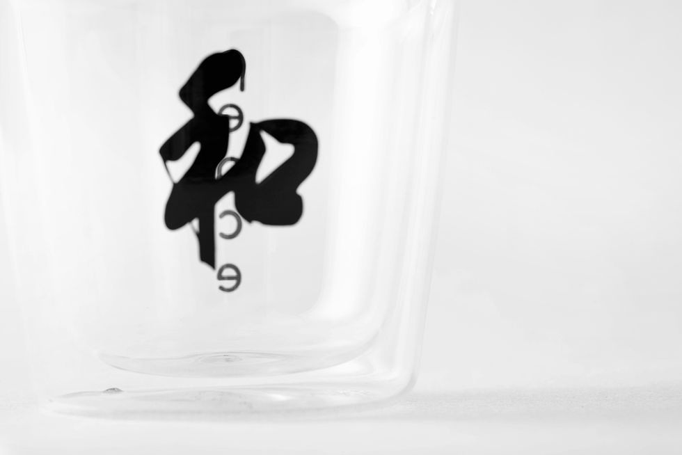 Thumbnail: peace double wall glass