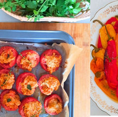 Contorni di fine estate: pomodori ripieni e peperoni dal corno al forno - Ricetta del Programma Nutri® dott.ssa Ravelli