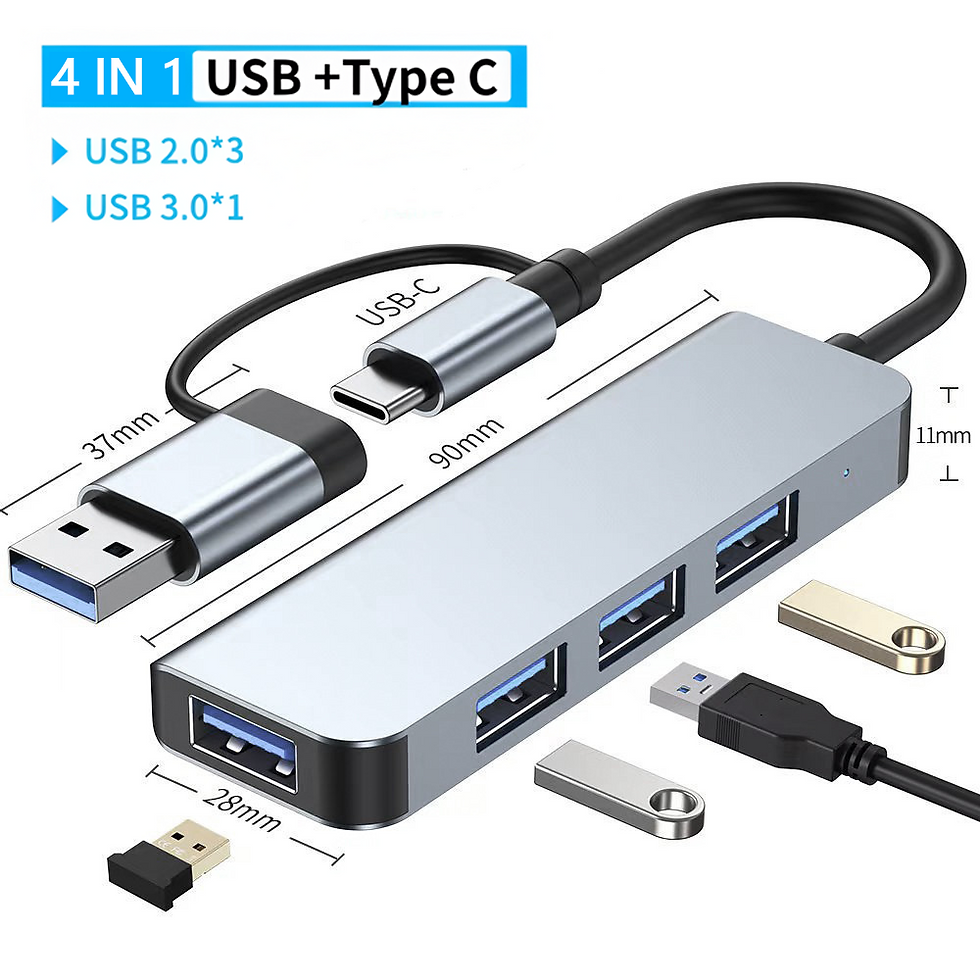 Thumbnail: USB 3.0 Hub Type C Docking Station With SD/TF Card Reader Audio HDMI Adapter For