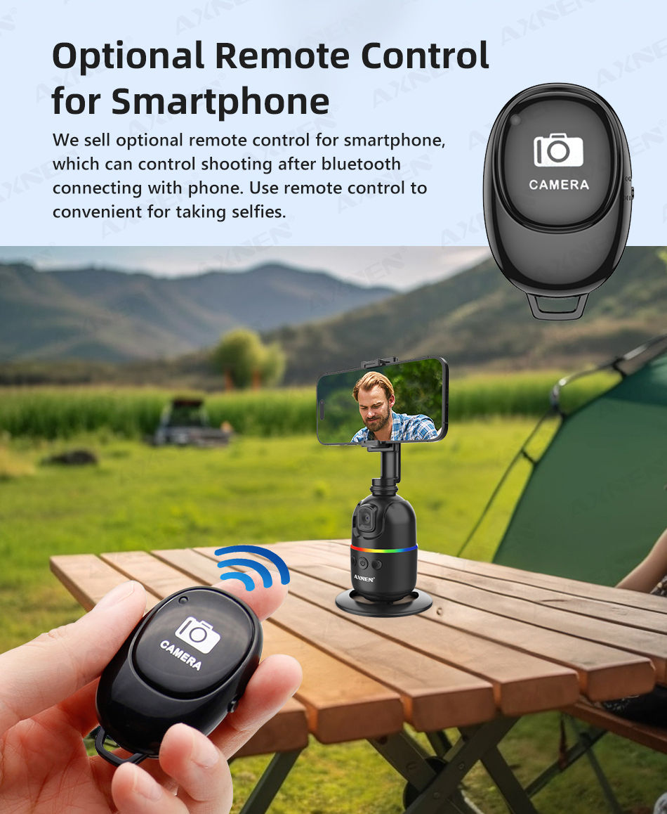 Thumbnail: AI Face Tracking Gimbal Mobile Phone Stabilizer, 360 Auto Rotate Selfie Stand fo