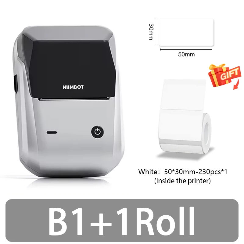 Thumbnail: Mini Label Thermal Printer Niimbot B1 Portable Self-Adhesive Printer For Sticker