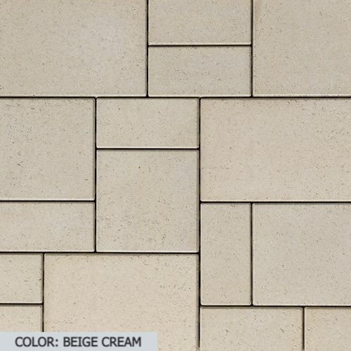 Thumbnail: Color swatch Techo Bloc Blu Grande Paver Slab in the color Beige Cream with a Smooth finish