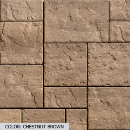Thumbnail: Color swatch Techo Bloc Blu Grande Paver Slab in the color Chestnut Brown with a Slate finish