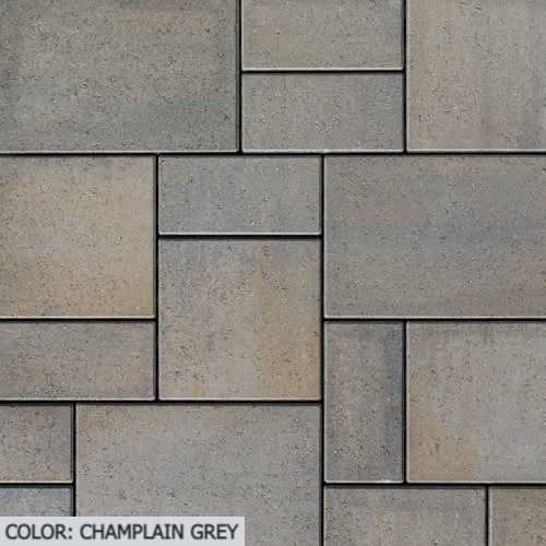 Thumbnail: Color swatch Techo Bloc Blu Grande Paver Slab in the color Champlain Grey with a Smooth  finish