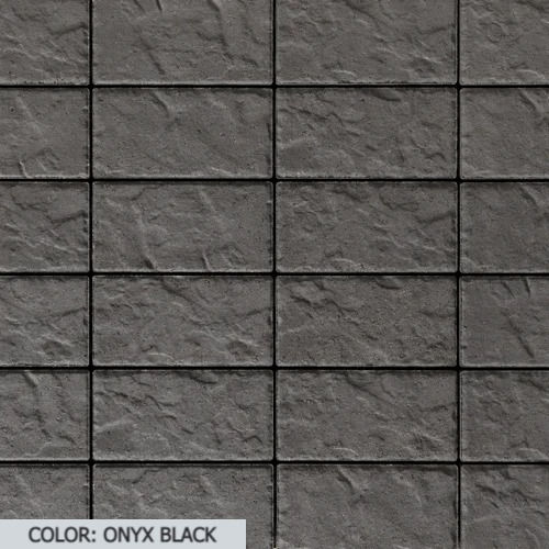 Thumbnail: Color swatch of Techo Bloc Blu 80 Slate Paver in the color Onyx Black