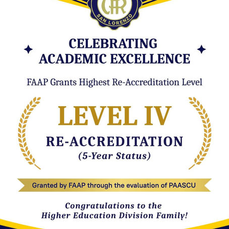 Assumption College San Lorenzo Higher Education Division celebrates a significant milestone in academic excellence!