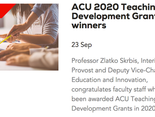ACU Teaching Development Grant, 2020