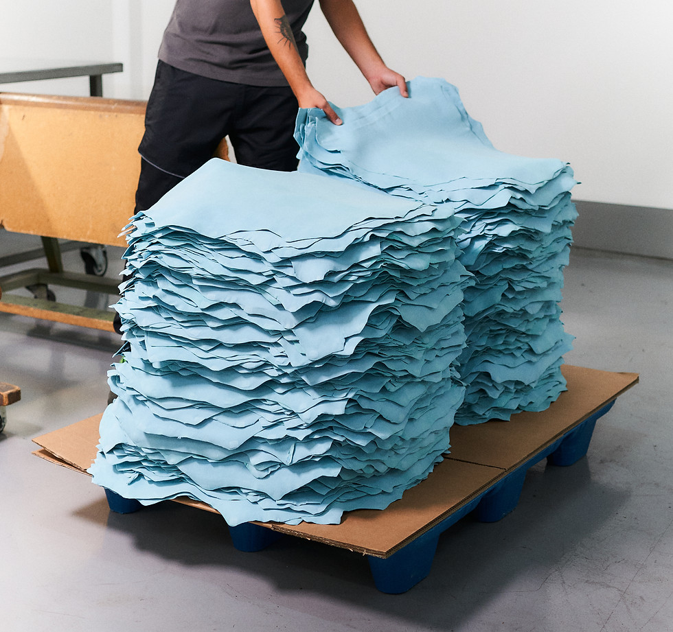 Conceria Tirrena, magazzino logistico per lo stoccaggio di pellami destinati alla distribuzione internazionale