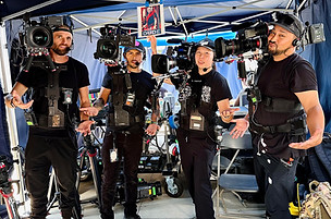 Camera Operators using Ergorig camera support rigs