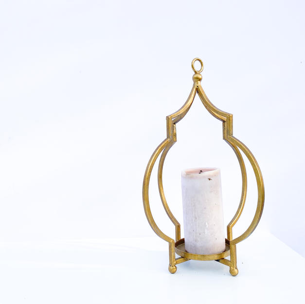 Decorative Gold Pillar Stand