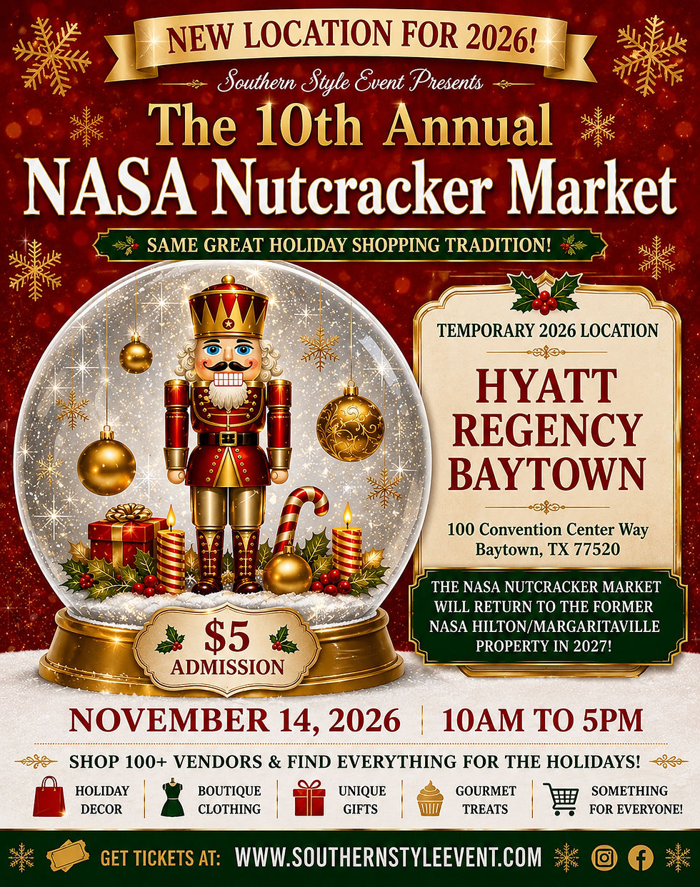 Southern Style Event 10th Annual NASA Nutcracker Market