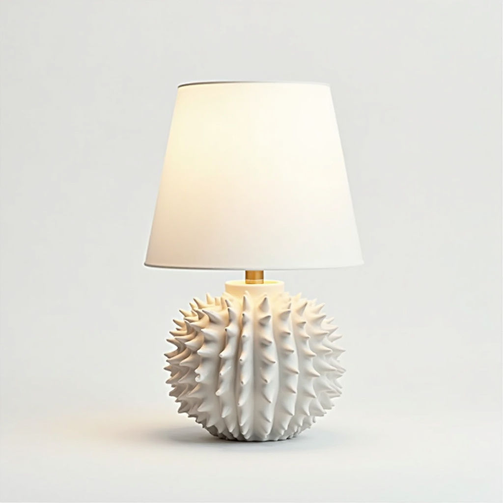 Ceramic Sea Urchin lamp