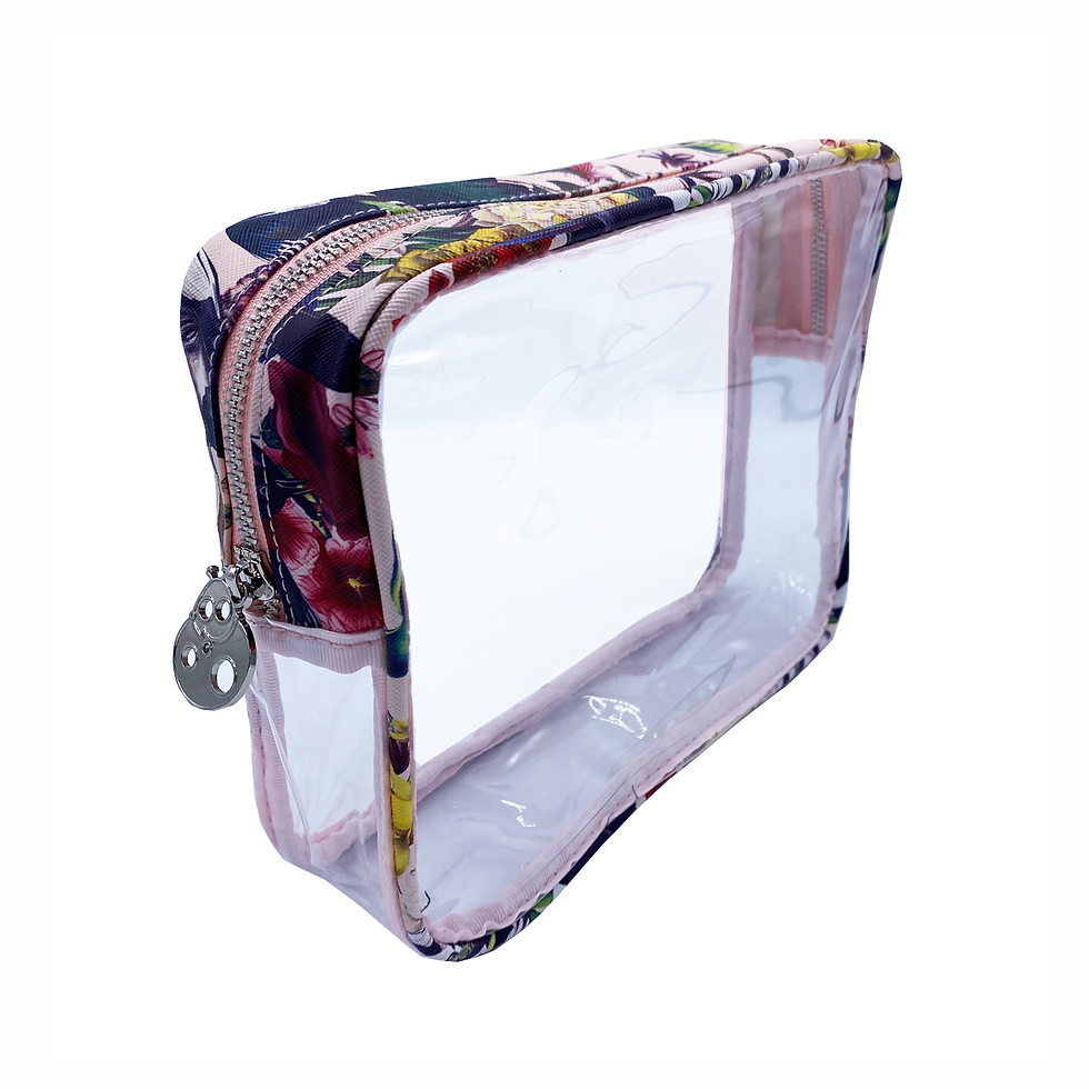 Thumbnail: Reusable Beauty Case | Treasure Garden - Pale Dogwood