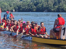 Hotel Group Paddlers Race To Victory In Dragon Boat Regatta