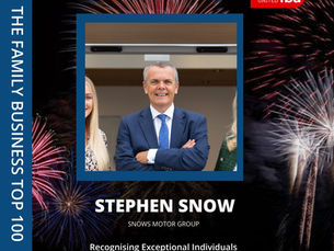 Family Business Top 100 Recognition For Stephen Snow