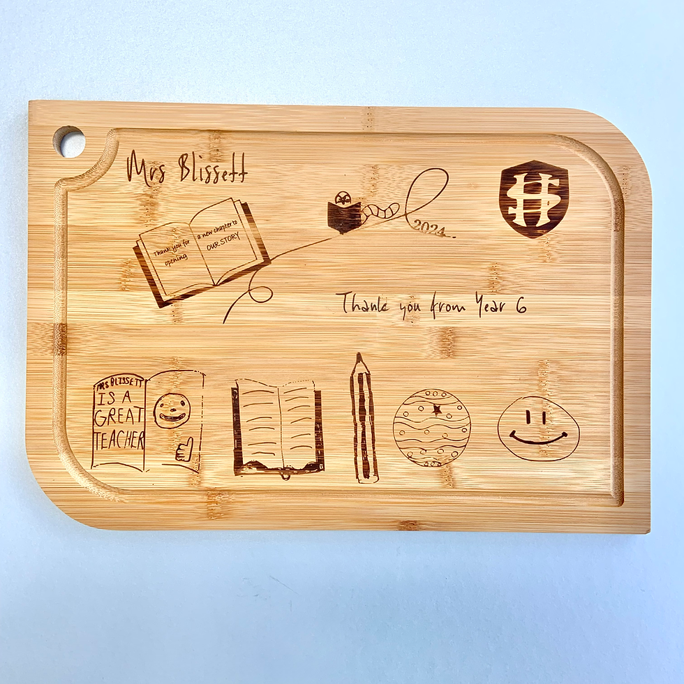 Thumbnail: Your Child’s Picture Engraved on a Chopping Board