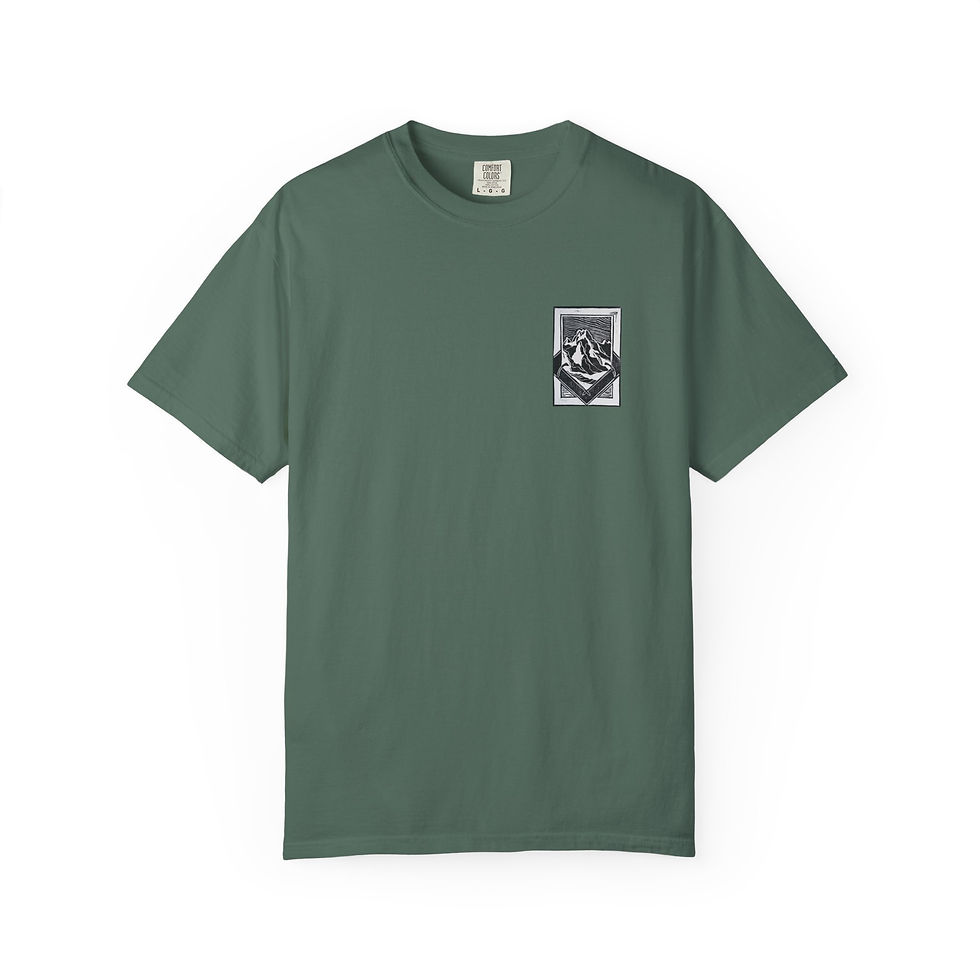 Thumbnail: The Ascent of Dome Peak Garment-Dyed Vintage Unisex Tee (Chest Badge)