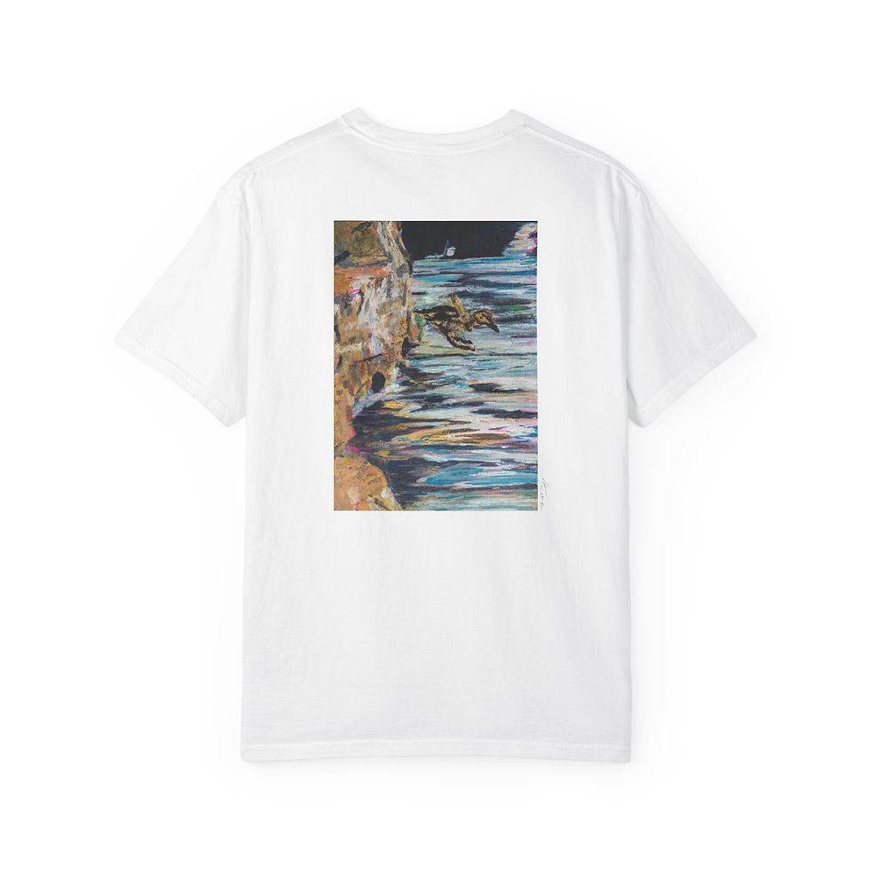 Thumbnail: Full Send (Back Print) Vintage Garment-Dyed Unisex Tee