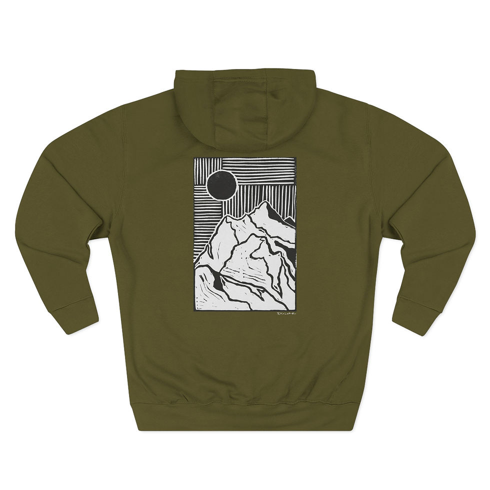 Thumbnail: Mount Shuksan Sun x Coastal Lore Hoodie (Front Logo/Back Print)