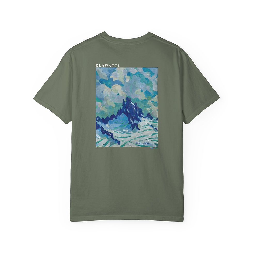 Thumbnail: Klawatti Peak (Back Print) Vintage Garment-Dyed Unisex Tee