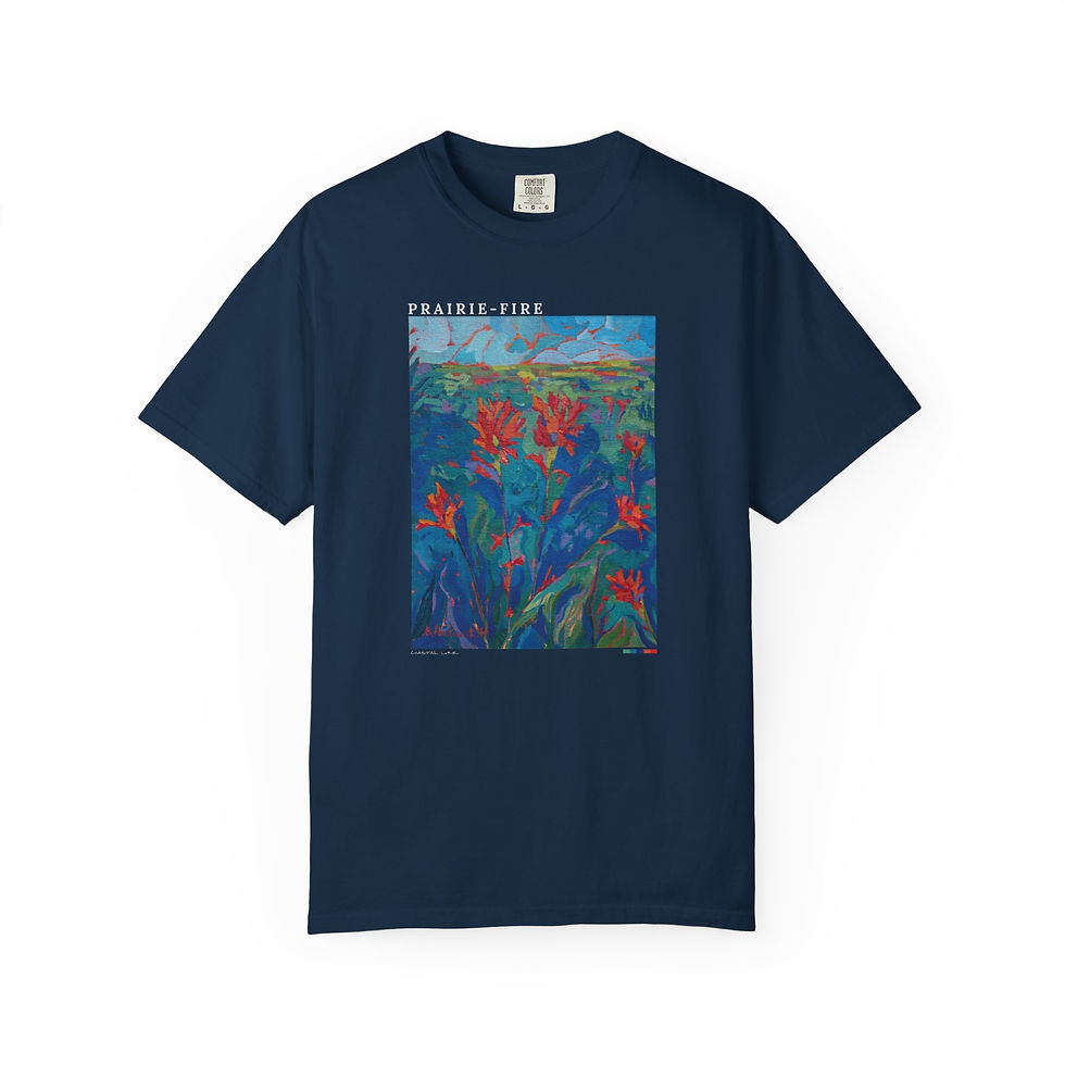 Thumbnail: Wildflower Bouquet of Paintbrush Vintage Garment-Dyed Unisex Tee
