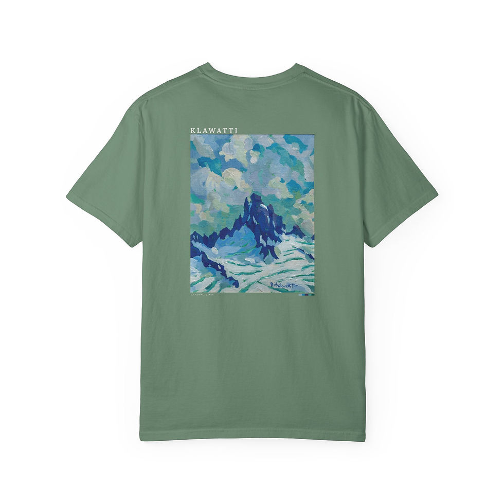 Thumbnail: Klawatti Peak (Back Print) Vintage Garment-Dyed Unisex Tee