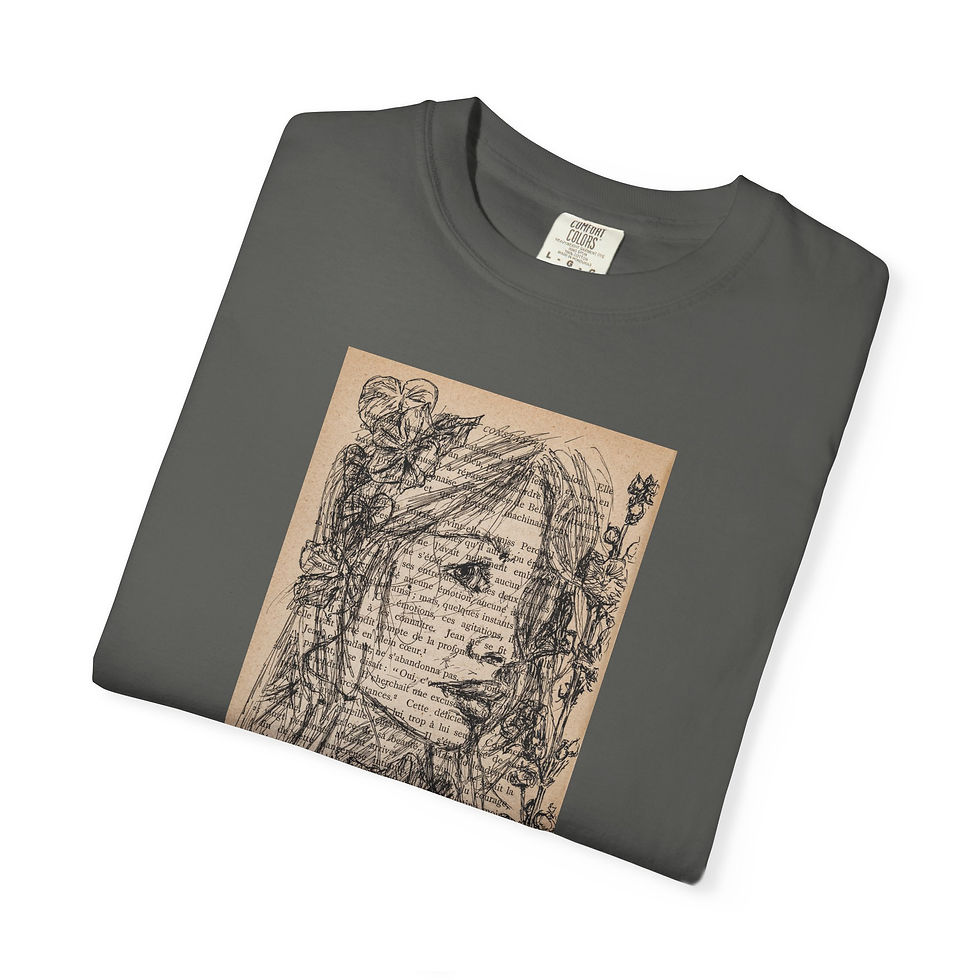 Thumbnail: Garden Nymph Vintage Garment-Dyed Unisex Tee