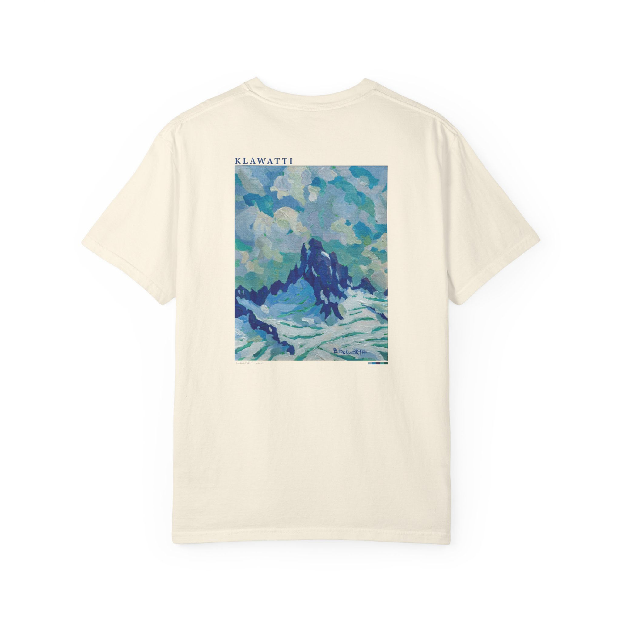 Klawatti Peak (Back Print) Vintage Garment-Dyed Unisex Tee