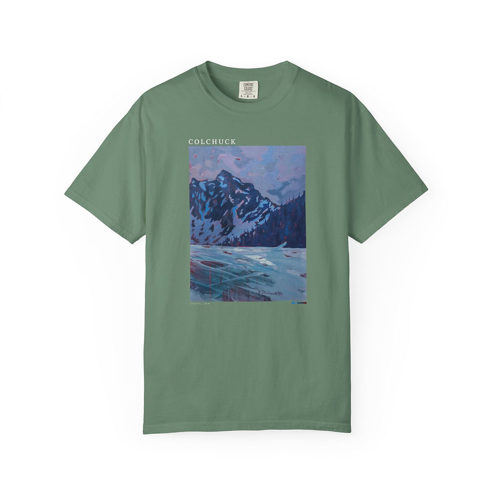 Thumbnail: Colchuck Peak in Winter Vintage Garment-Dyed Unisex Tee