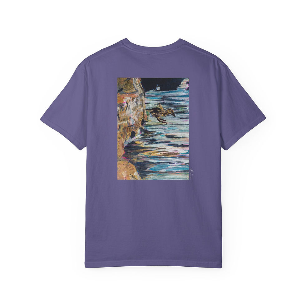 Thumbnail: Full Send (Back Print) Vintage Garment-Dyed Unisex Tee