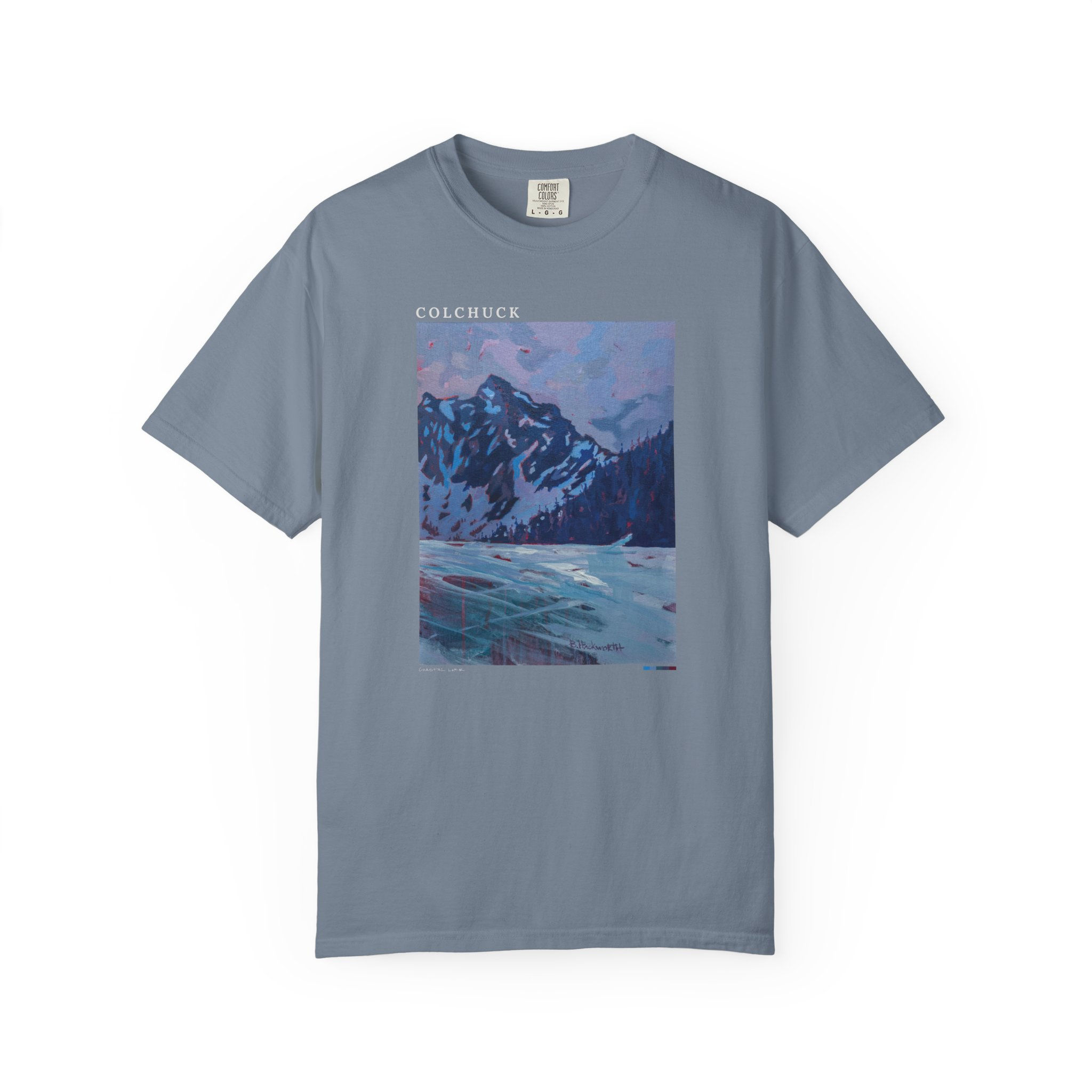 Colchuck Peak in Winter Vintage Garment-Dyed Unisex Tee