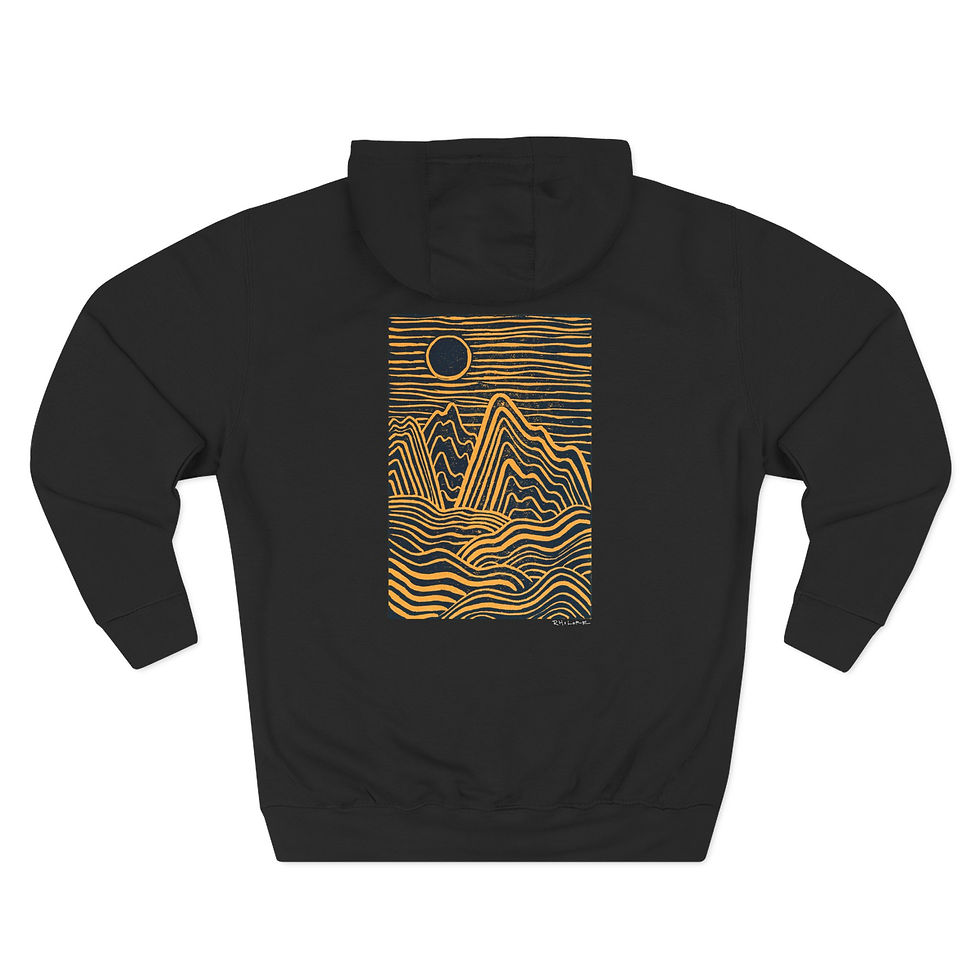 Thumbnail: Where the Land Meets the Sea x Coastal Lore Hoodie (Front Logo/Back Print)