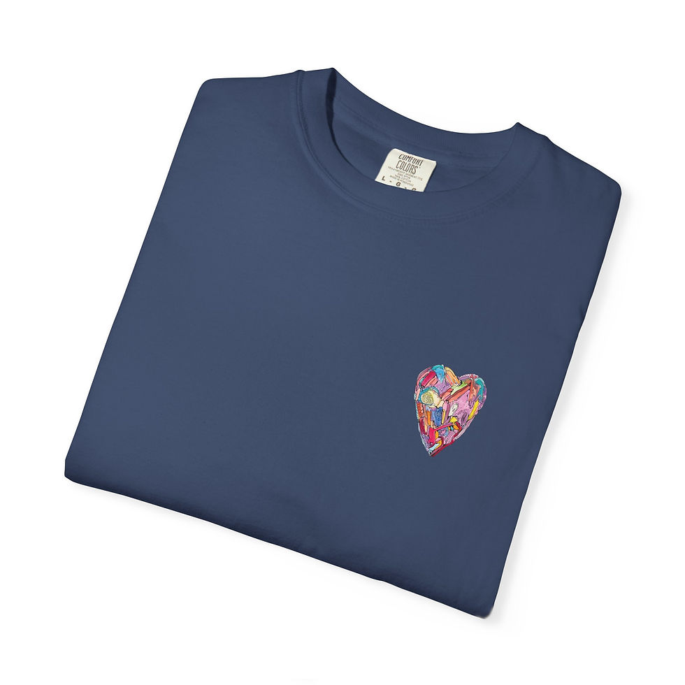 Thumbnail:  Kaleidoscope Heart Garment-Dyed Vintage Unisex Tee