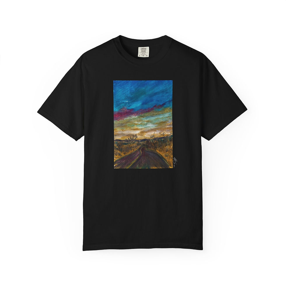 Thumbnail: Distant Road Vintage Garment-Dyed Unisex Tee