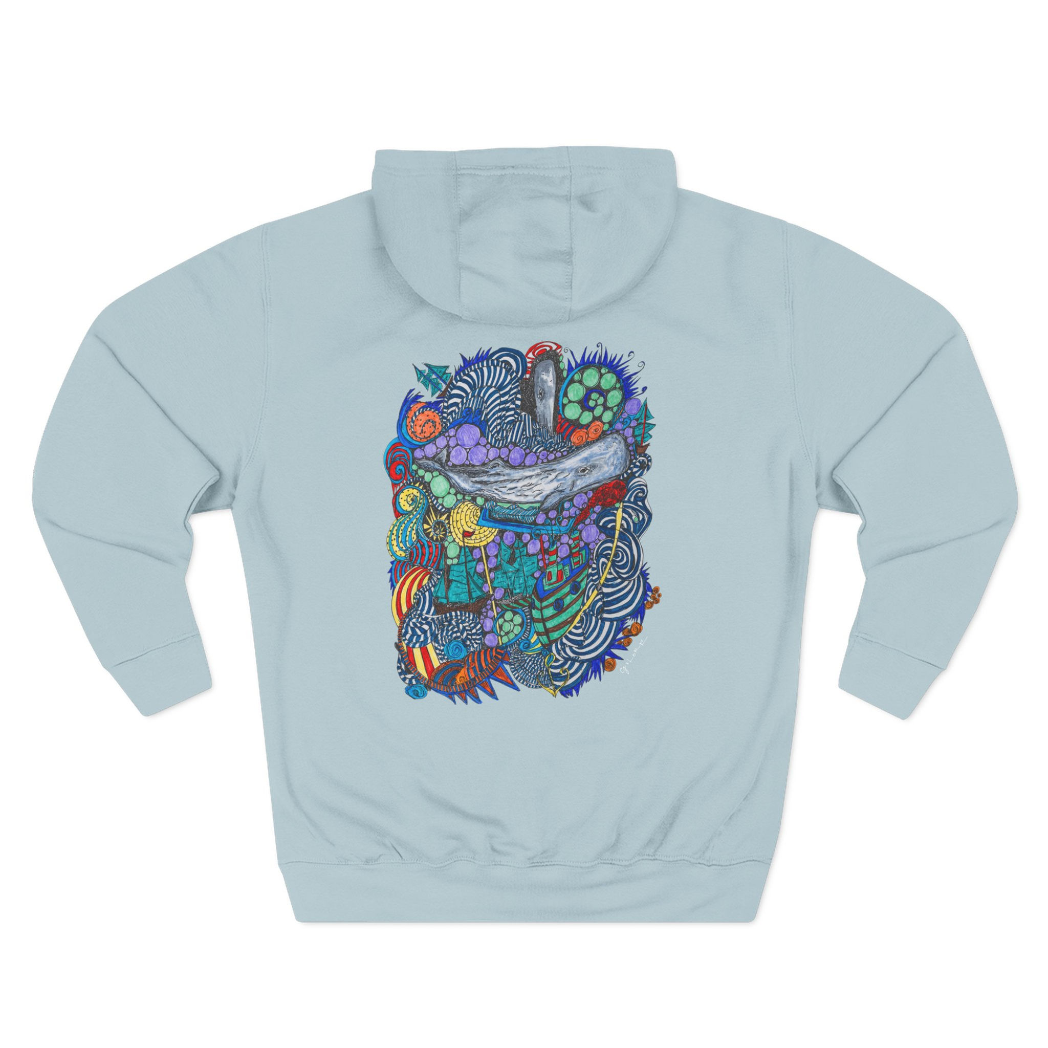 The Immortal Whale x Coastal Lore Hoodie (Front Logo/Back Print)