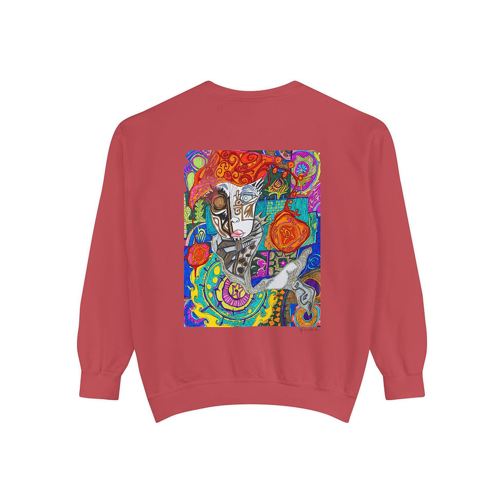 Thumbnail: The Half Mermaid Crewneck Sweatshirt (Front Logo/Back Print)