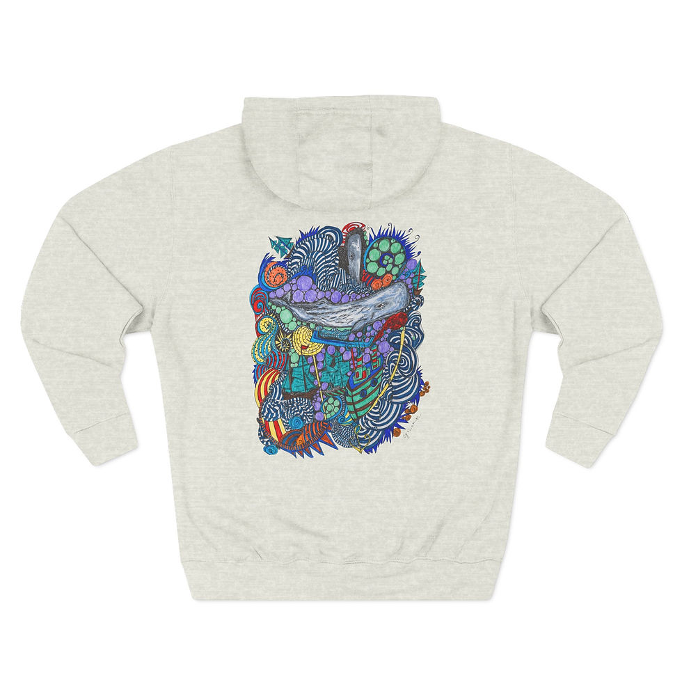 Thumbnail: The Immortal Whale x Coastal Lore Hoodie (Front Logo/Back Print)