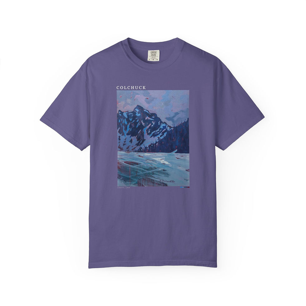 Thumbnail: Colchuck Peak in Winter Vintage Garment-Dyed Unisex Tee
