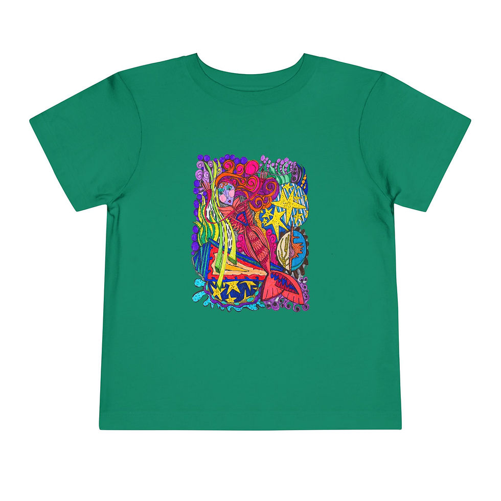Thumbnail: The Red Mermaid Toddler Tee