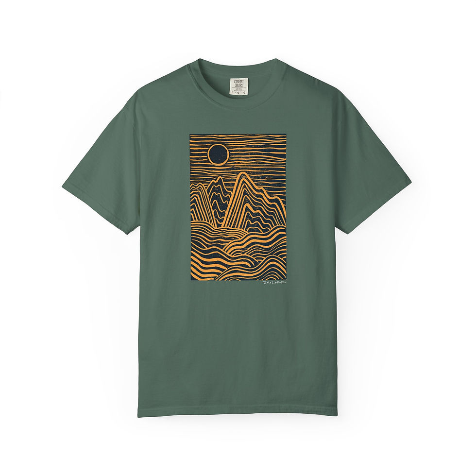 Thumbnail: Where the Land Meets the Sea Garment-Dyed Vintage Unisex Tee