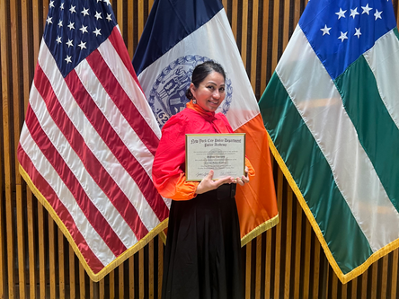 DRMI Congratulates Chaplain Delfina Guevara on Graduating from the NYPD Citizens Police Academy