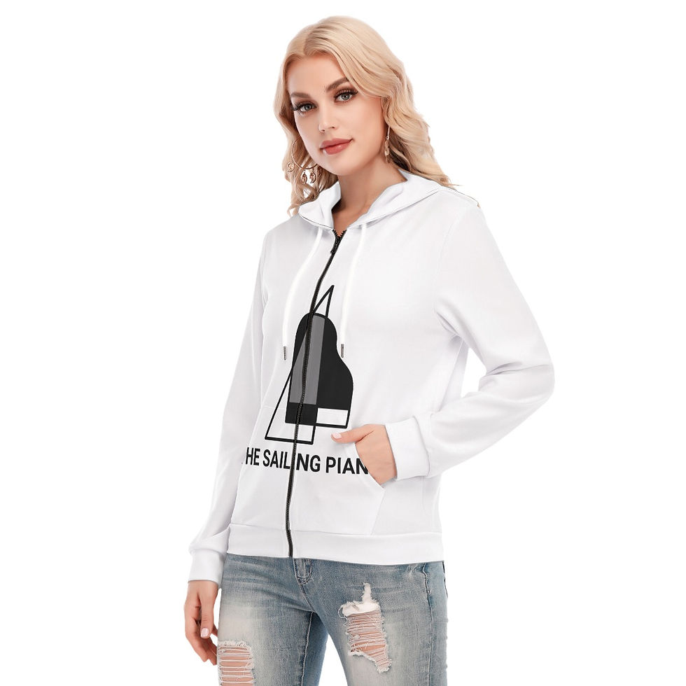 Thumbnail: All-Over Print Women's Hoodie With Zipper