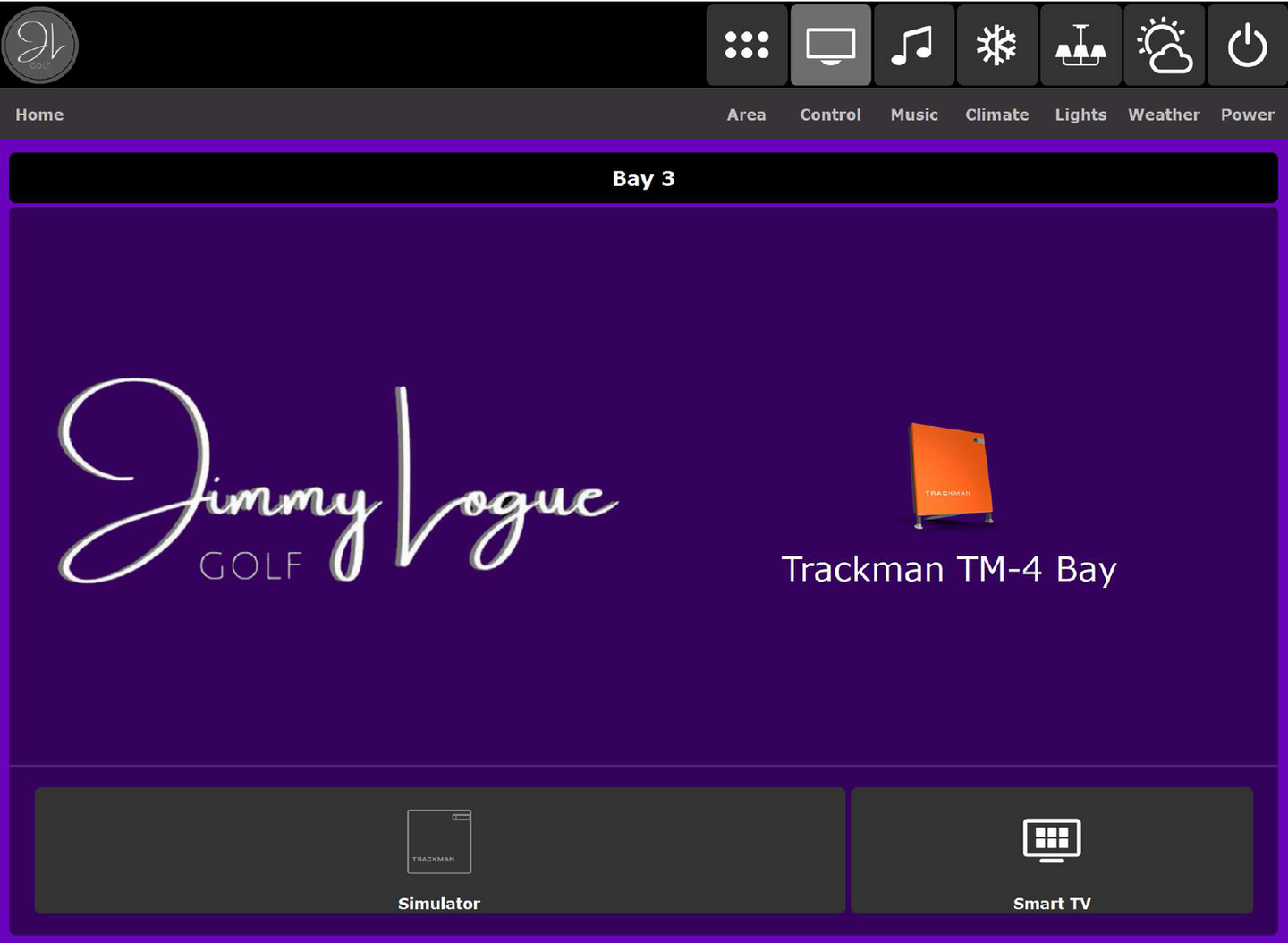 Pagina Trackman sul controllo RTI