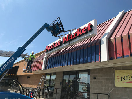 Green Leaf Construction Begins Boston Market Facade Renovations at Twin City Plaza for Geronimo Prop