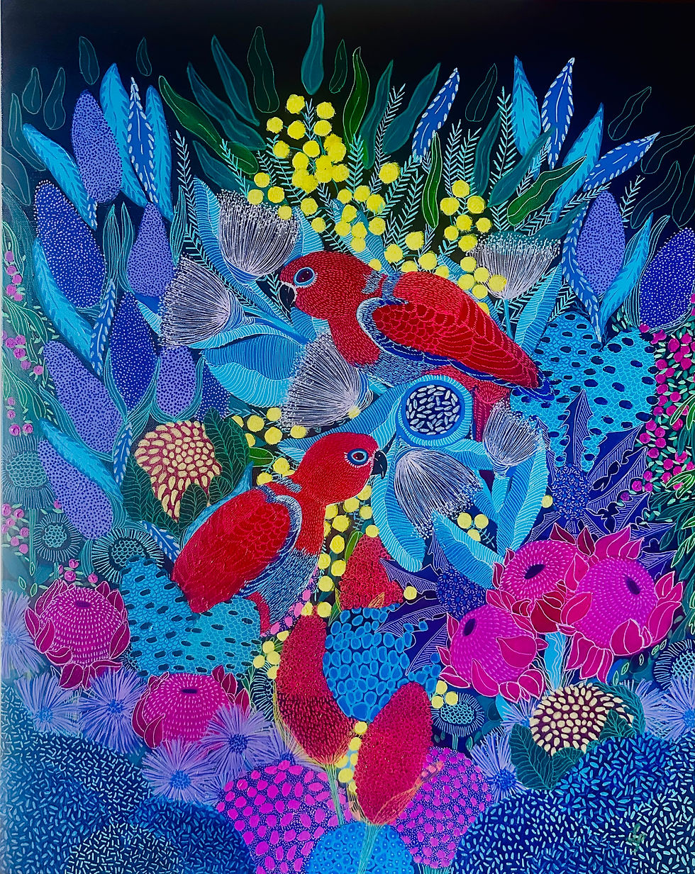 Elyisan Bloom, Acylic on Canvas